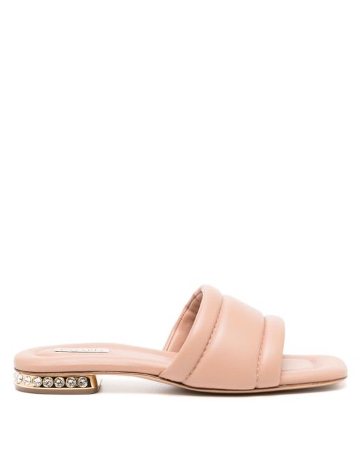 Casadei quilted nappa-leather slides