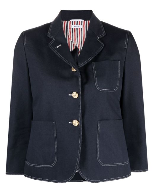 Thom Browne sack-patch cropped jacket