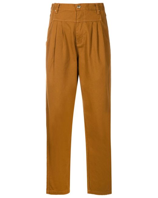 Amapô pleat-detail trousers