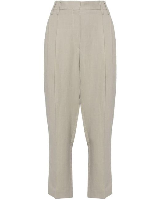 Brunello Cucinelli high-waist straight-leg trousers