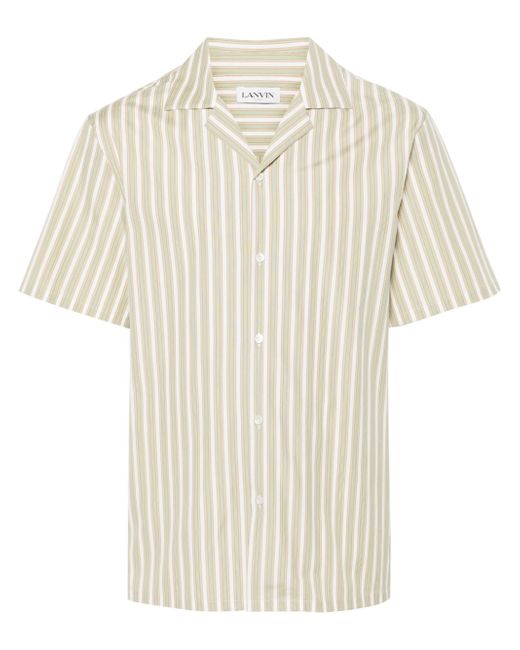 Lanvin striped bowling shirt
