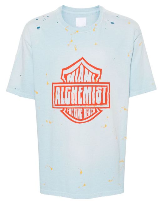 Alchemist logo-print distressed T-shirt
