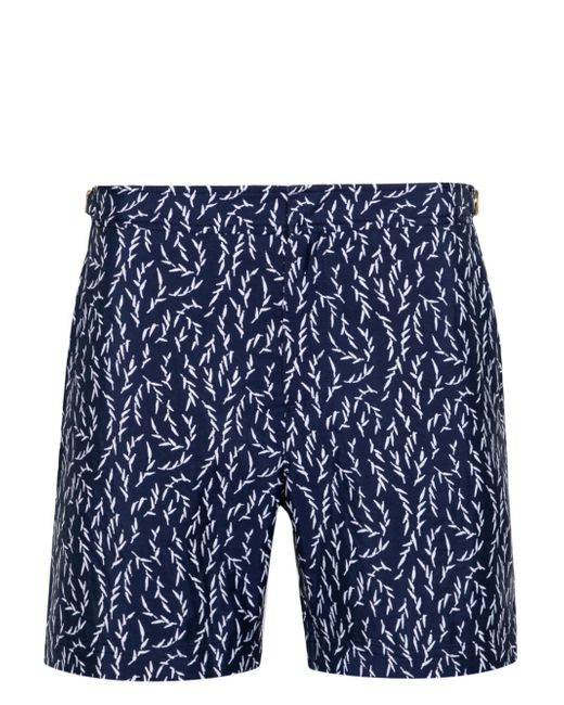 Orlebar Brown Bulldog patterned-jacquard swim shorts