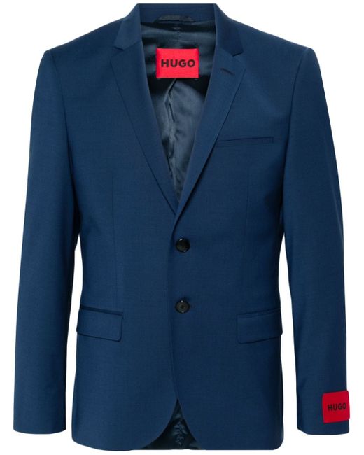 Hugo Boss single-breasted wool-blend blazer