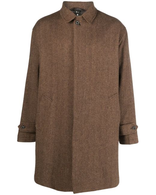 Mackintosh Soho herringbone coat
