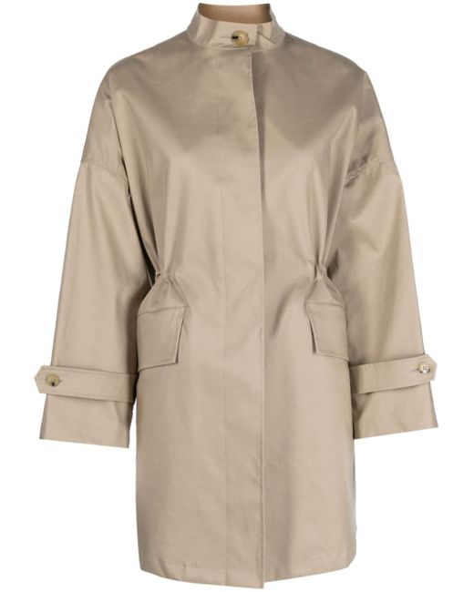 Mackintosh drawstring-waist parka coat