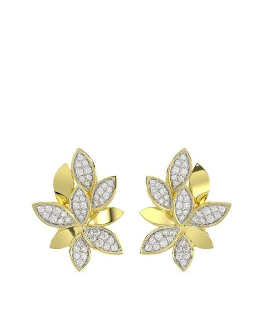 Marchesa 18kt gold Wild Flower diamond earrings