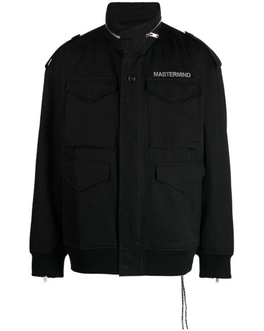 Mastermind Japan logo-print zip-detail jacket