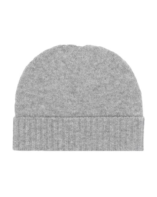 Allude ribbed-trim beanie