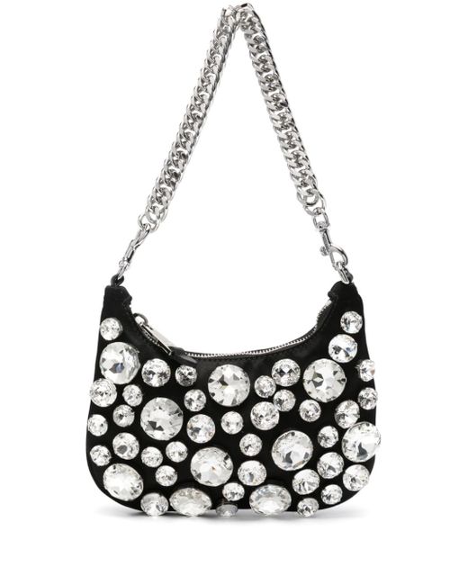Moschino crystal-embellished shoulder bag