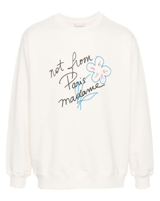 Drôle De Monsieur text-print sweatshirt