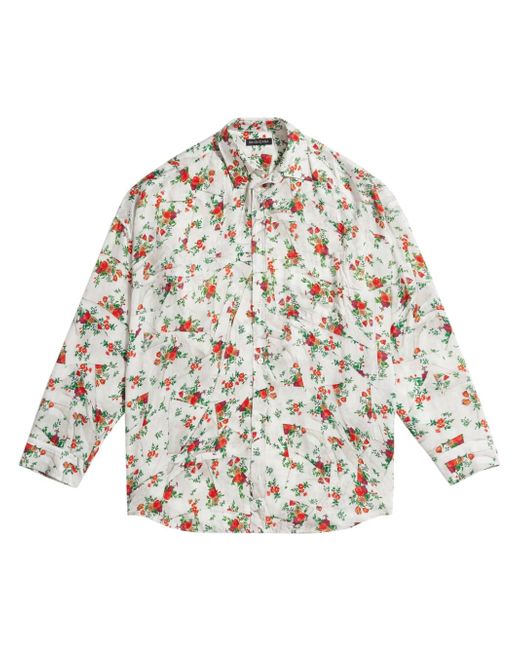 Balenciaga floral-print shirt