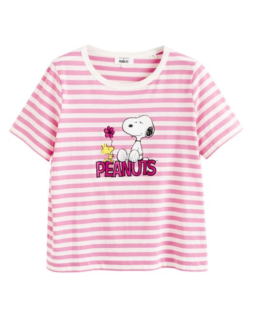 Chinti And Parker Flower Power Peanuts striped T-shirt