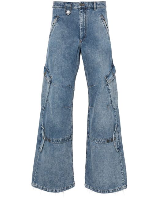 EGONlab. wide-leg cargo jeans