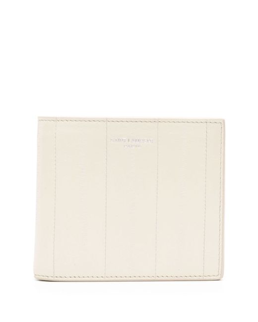 Saint Laurent textured bi-fold leather wallet