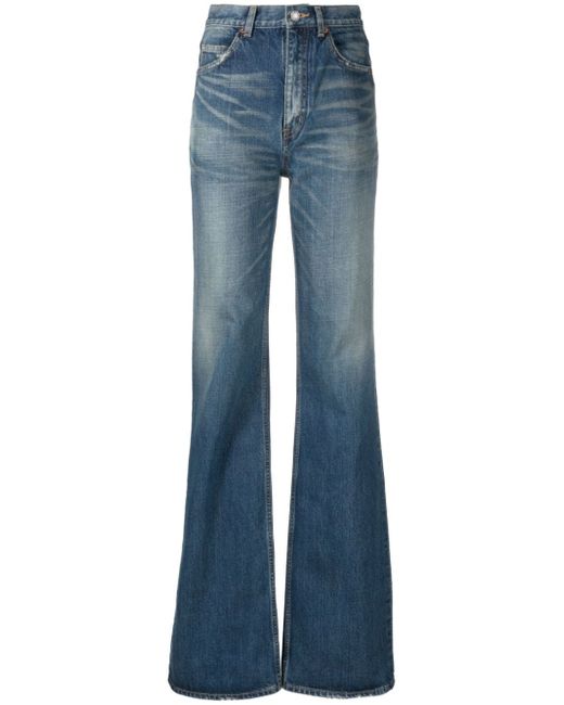 Saint Laurent flared high-waisted jeans