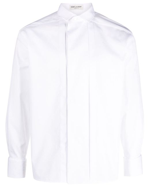 Saint Laurent long-sleeve poplin shirt