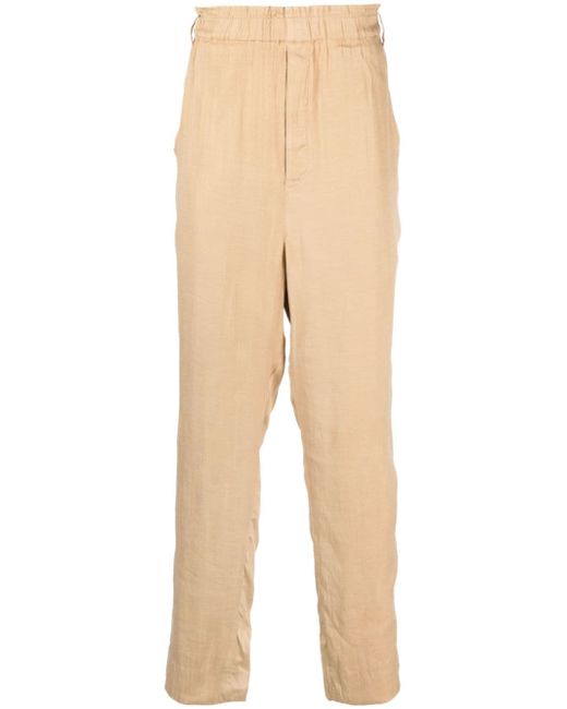 Saint Laurent straight-leg silk-blend trousers