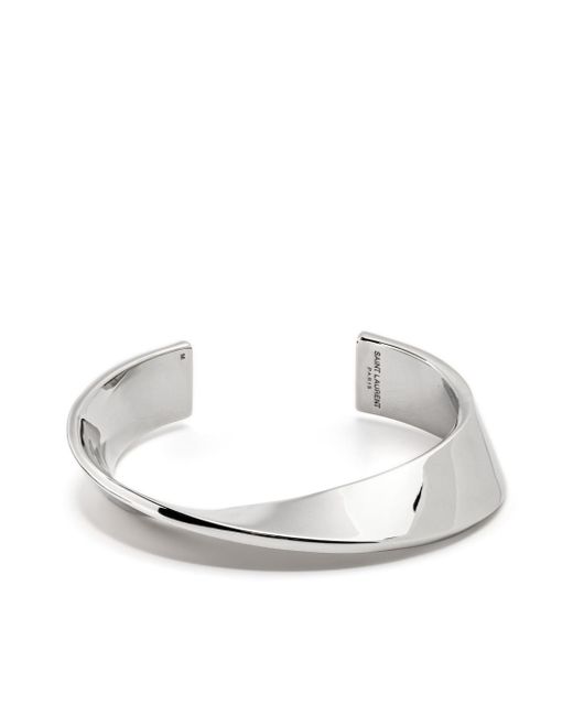 Saint Laurent swirl open-cuff bracelet