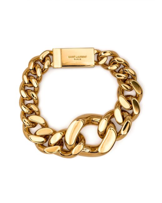 Saint Laurent curb-chain bracelet