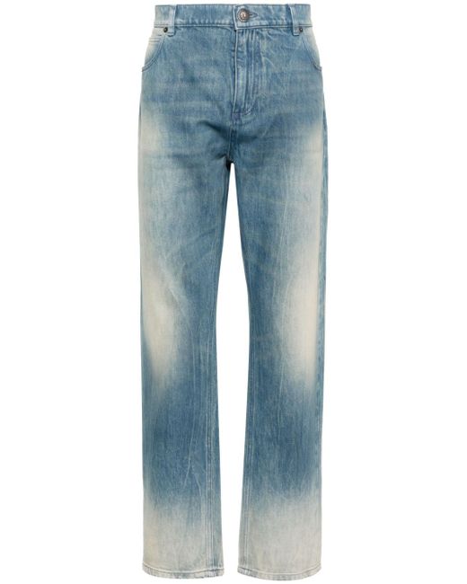 Balmain mid-rise straight jeans