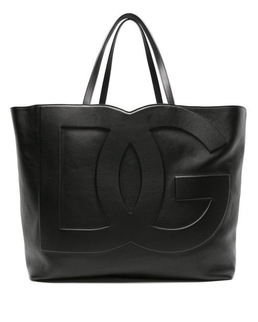 Dolce & Gabbana DG Logo leather tote bag