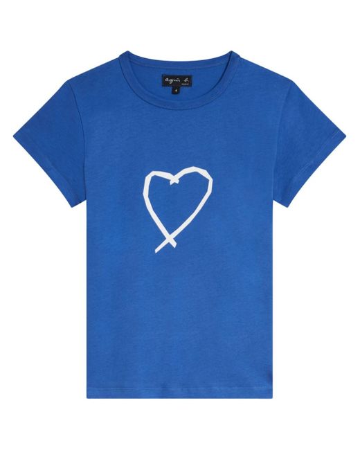 Agnès B. heart-print T-shirt