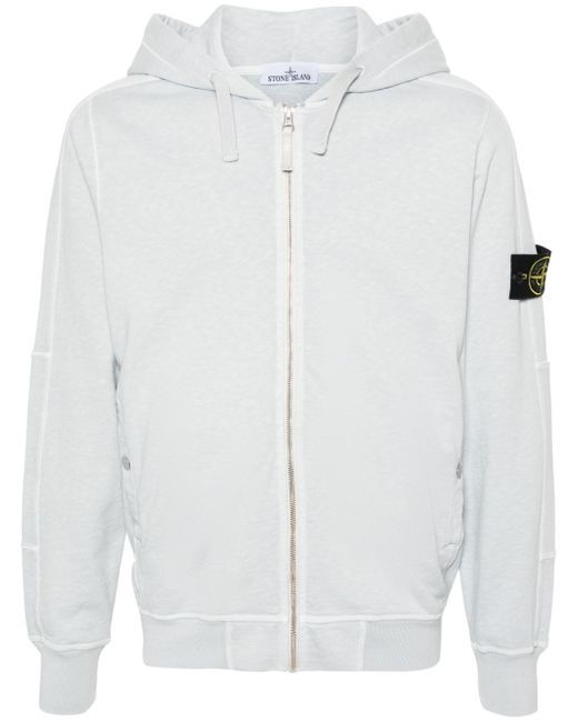 Stone Island Compass-badge zip-up hoodie