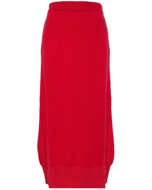 Barrie high-waisted knit skirt