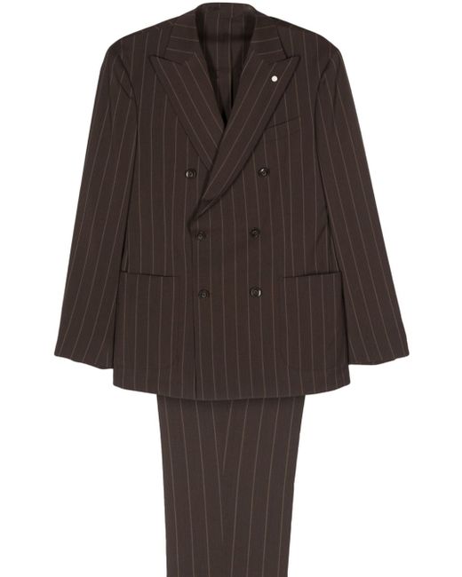 Luigi Bianchi Mantova pinstriped double-breasted suit