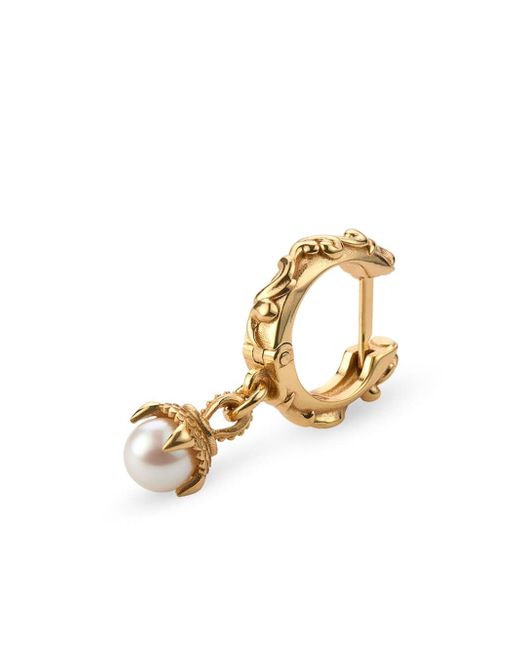 Emanuele Bicocchi pearl-pendant single hoop earring