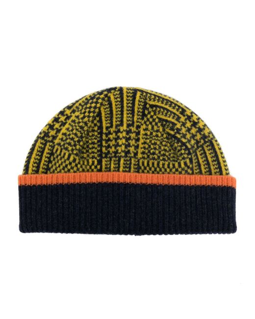 Paul Smith Prince of Wales checkered beanie
