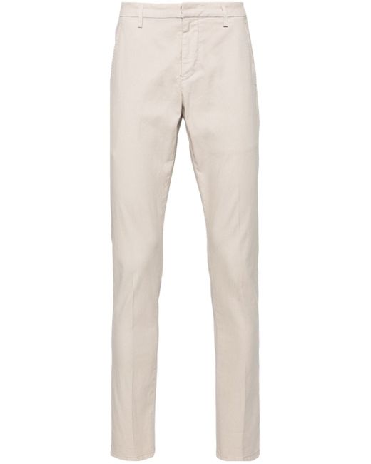 Dondup mid-rise cotton chino trousers