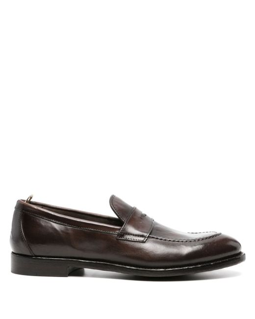 Officine Creative Tulane 003 leather penny loafers