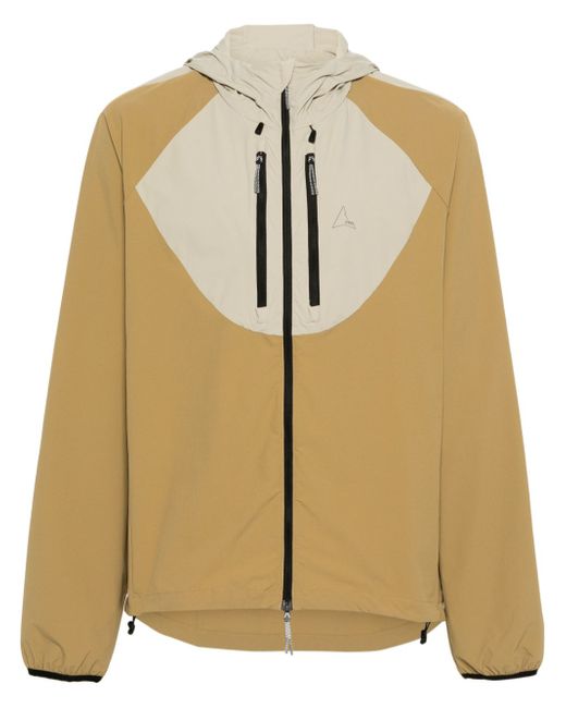 Roa logo-print hooded windbreaker jacket