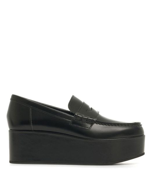 Comme Des Garçons Girl platform leather penny loafers