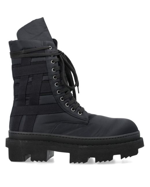 Rick Owens DRKSHDW Army Megatooth lace-up boots
