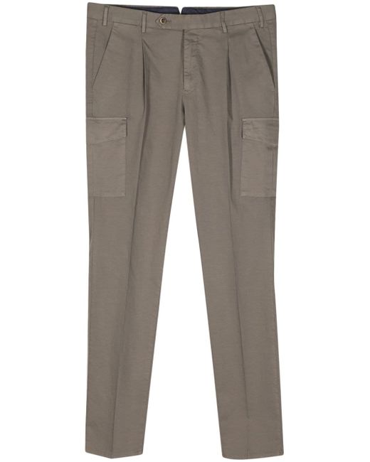 PT Torino cotton-linen cargo trousers