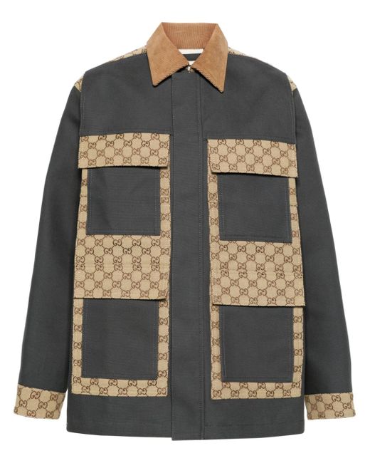 Gucci GG Supreme cotton-canvas jacket