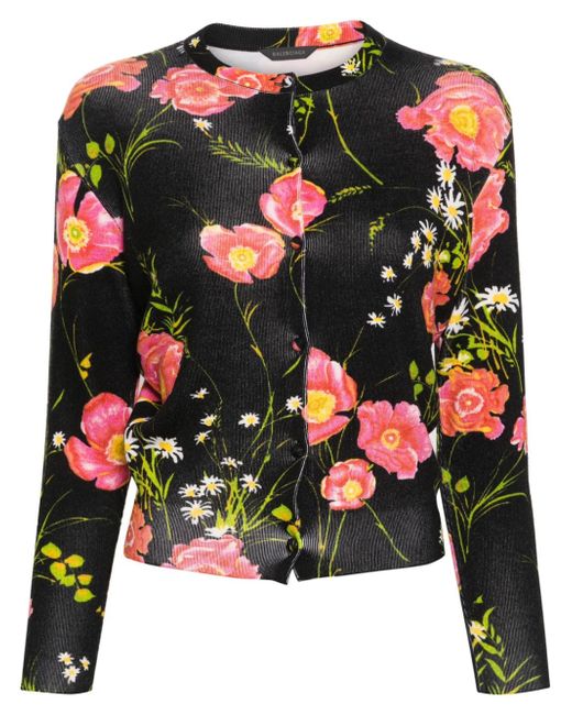 Balenciaga floral-print cardigan