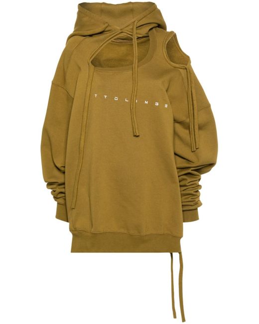 Ottolinger deconstructed cotton hoodie