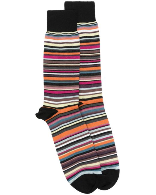 Paul Smith artist stripe-pattern socks