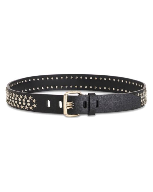 Etro stud-embellished leather belt