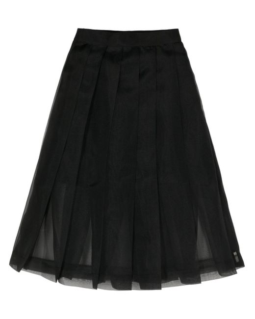 Undercover pleated A-line skirt