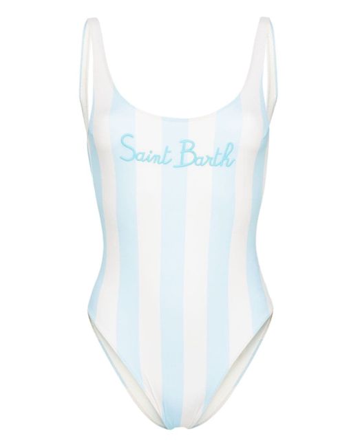 Mc2 Saint Barth Lora striped swimsuit