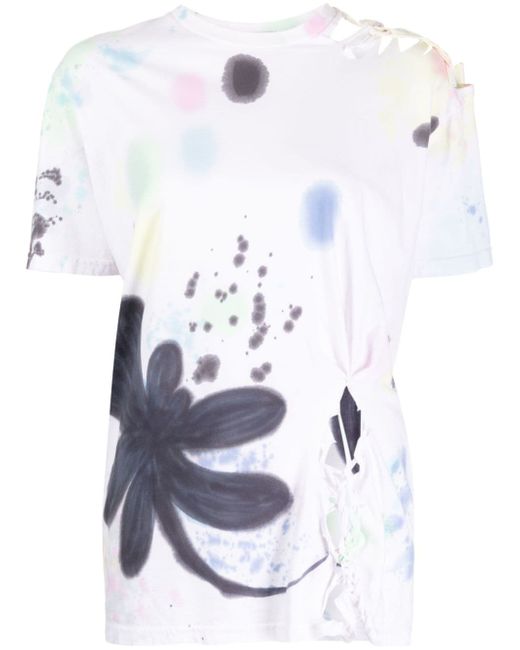 Collina Strada Nash hand-painted cut-out T-shirt
