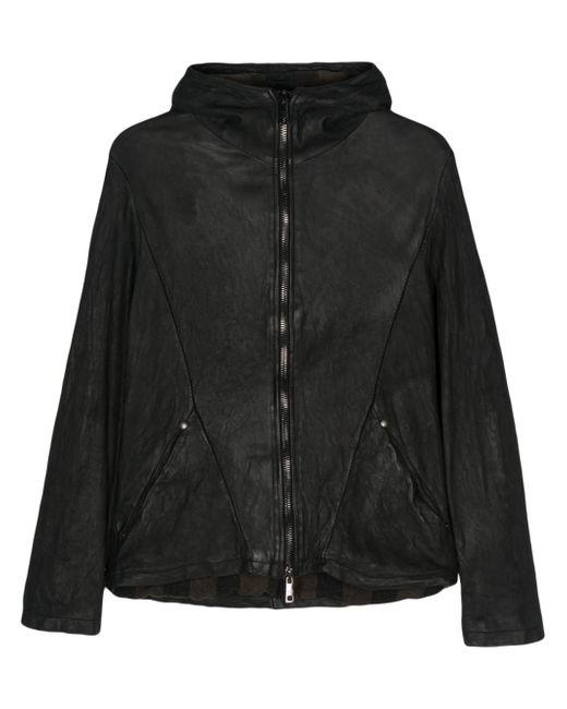 Giorgio Brato hooded leather jacket