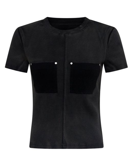Dion Lee panelled fine-ribbed T-shirt