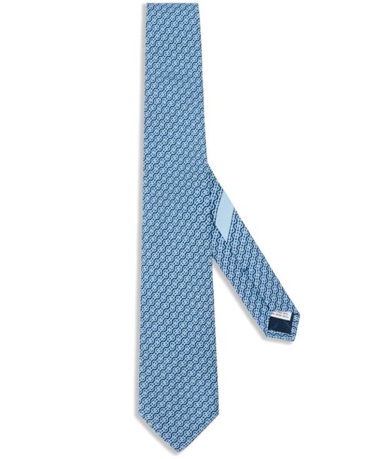 Ferragamo Woven-print tie