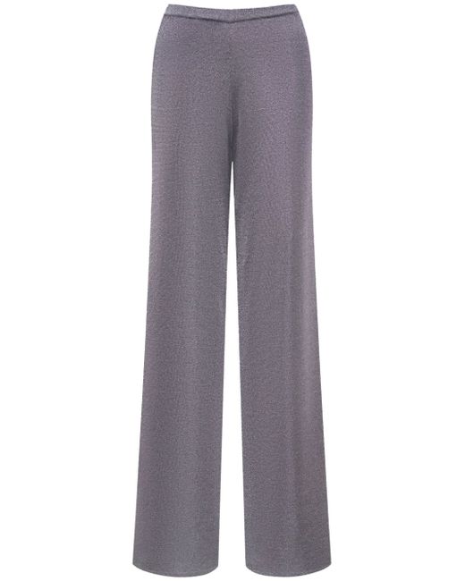 12 Storeez lurex-detail wide-leg trousers